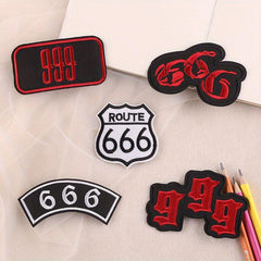 5pcs Embroidery Patches For Boys Coat DIY Iron on Sticker