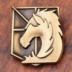 Metal Pins for Men Horse Flower Wings Sword Brooches