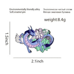 Dragon Zinc Alloy Emblem Pin for Halloween Party