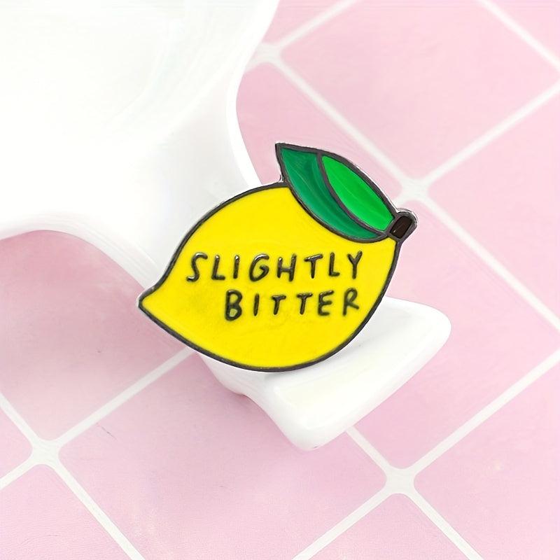 Fruit Lemon Creative Jewelry Brooch for Men