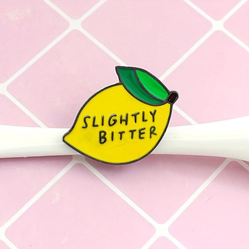 Fruit Lemon Creative Jewelry Brooch for Men