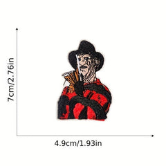 8pcs Halloween Iron On Patches Embroidered Applique Repair Patch DIY Craft