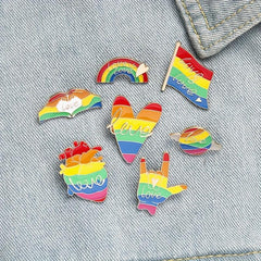 10pcs Random Cartoon Animal Brooch Pin Bag Accessories for Men