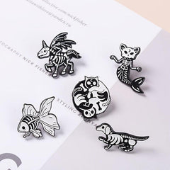 Punk Enamel Pin Badges Set