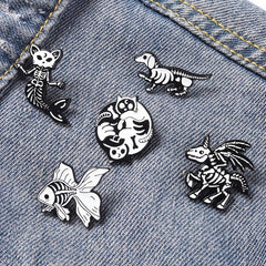 Punk Enamel Pin Badges Set