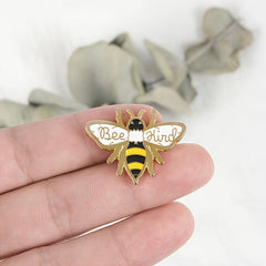 Cartoon Bee Pin Enamel Bee Oil Drop Brooch