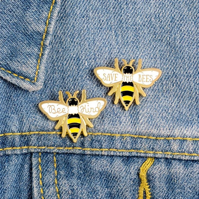Cartoon Bee Pin Enamel Bee Oil Drop Brooch