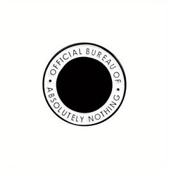 Round Enamel And Brooch Bureau Of Absolutely Nothing Brooch For Men