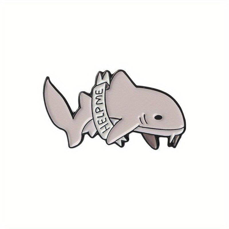 Shark Dolphin Marine Life Brooch Men's Jewelry