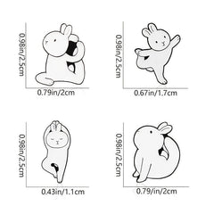 Rabbit Brooches For Yoga Pins Creative Men Accessories