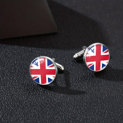 Men's Flag Pattern Cufflinks Shirt Cufflinks