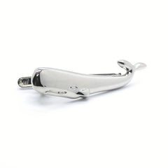 Silver Whale Tie Clip for Men's Wedding Business