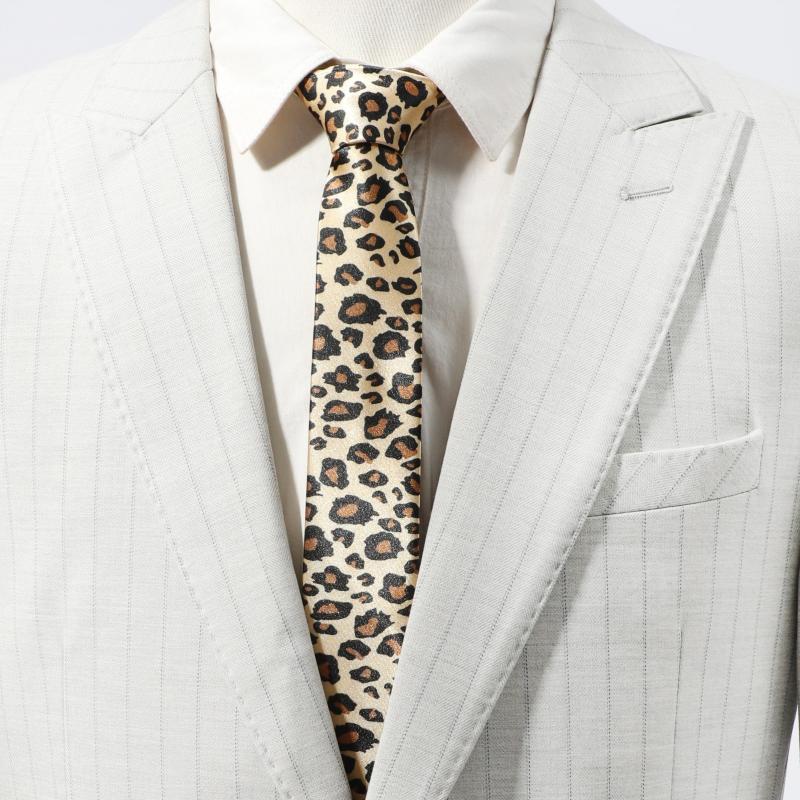 Men's Necktie Spider Web Leopard Pattern Necktie Business Wedding Party
