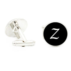 Metal Letter U Cufflinks 16MM Round Suit Shirt Cufflinks