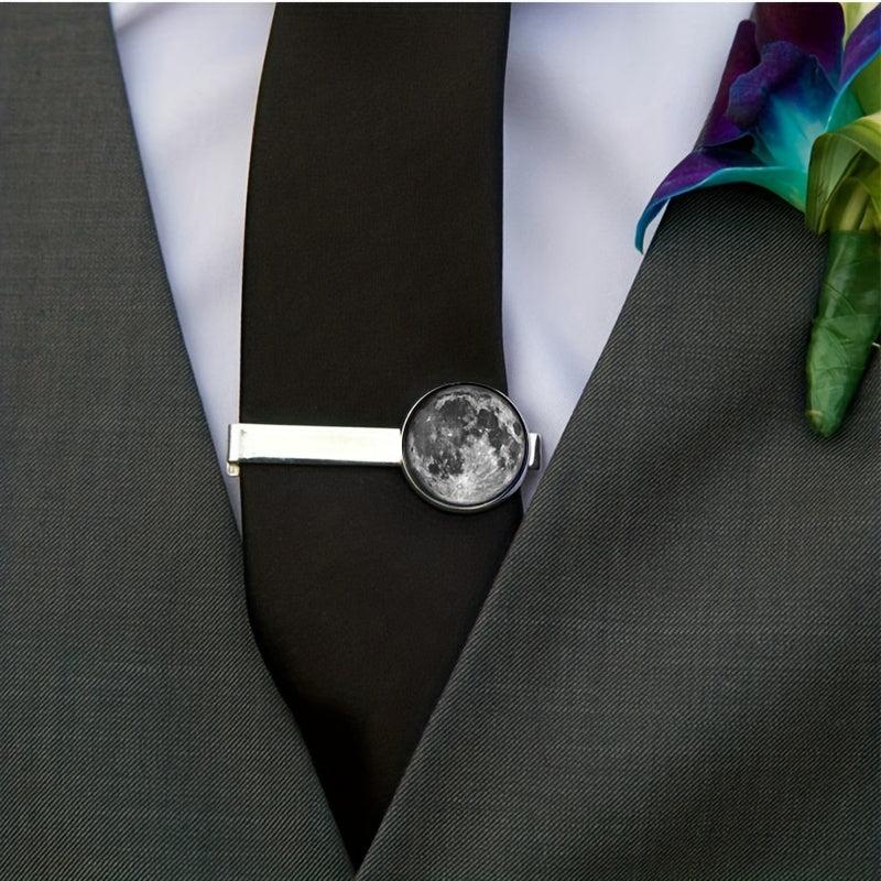 Moon Vintage Tie Clip For Men