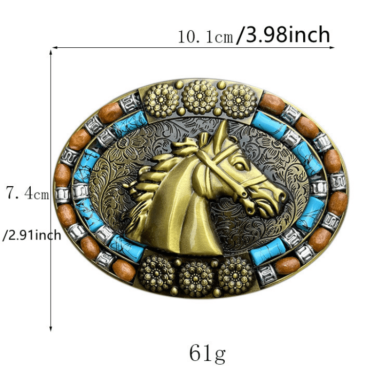 Alloy Horse Head Belt Buckle Western Cowboy Style Hot Selling