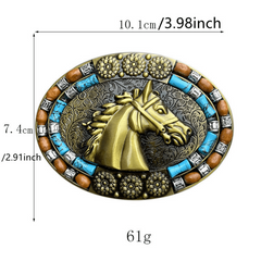 Alloy Horse Head Belt Buckle Western Cowboy Style Hot Selling