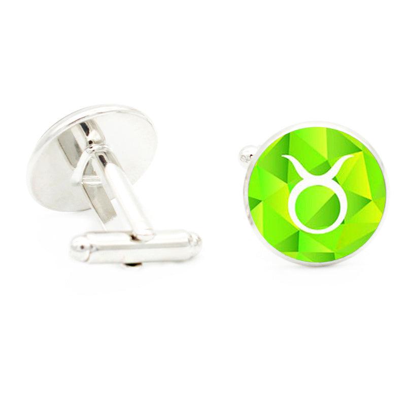 Zodiac Cufflinks For Men - Men's Suit Shirt Cuff Link Jewelry