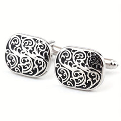 Metal Enamel Button Cufflinks Shirt Cufflinks Versatile Accessories