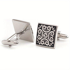 Metal Enamel Button Cufflinks Shirt Cufflinks Versatile Accessories