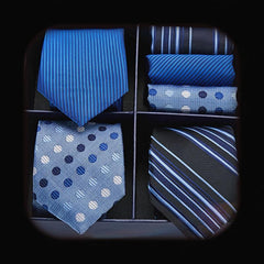 Men's Classic Business Multicolor Tie Set