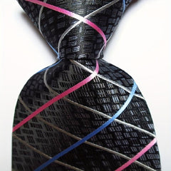 Men's Plaid Jacquard Woven Necktie