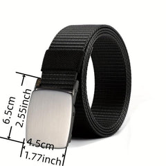 Men's Automatic Buckle Tape Belt Nylon Tactical Belt