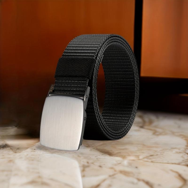 Men's Automatic Buckle Tape Belt Nylon Tactical Belt