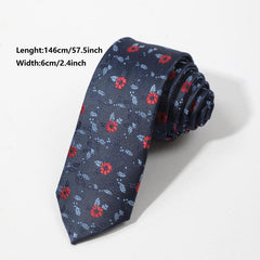 Men's Formal Jacquard Small Floral Necktie