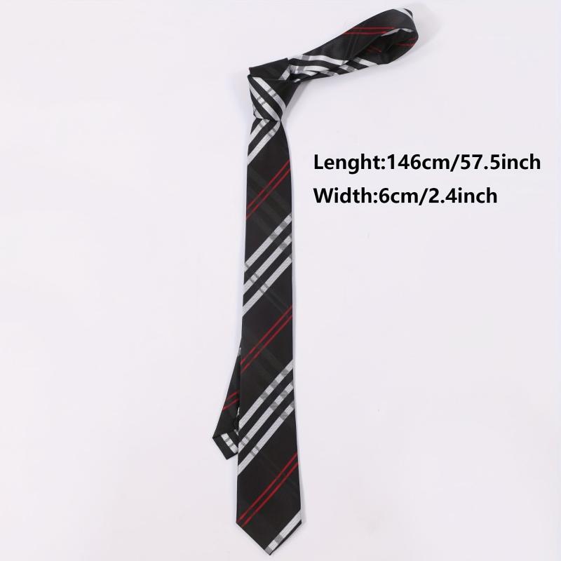 Men's Casual Plaid Striped Necktie