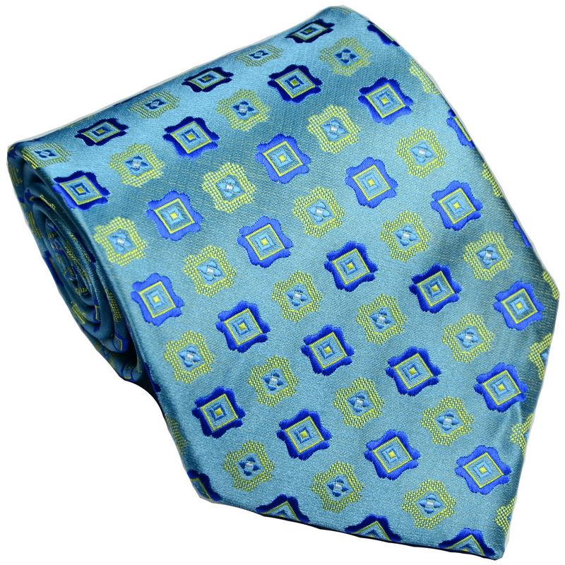 Men's Yellow Plaid Checks Classic Necktie for Business & Social Occasions