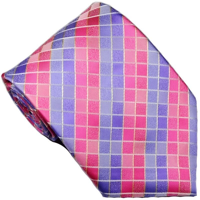 Men's Yellow Plaid Checks Classic Necktie for Business & Social Occasions
