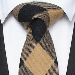 Men's Plaid Tie for Daily Business Party