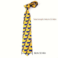 Funny Yellow Duck Tie Groomsmen Formal Dress Gift