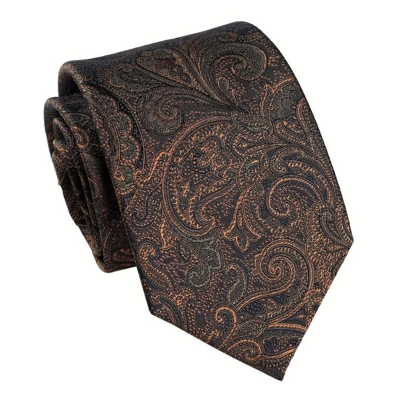 Silk Tie Cashew Nut Little Bear Wide Hand Tie