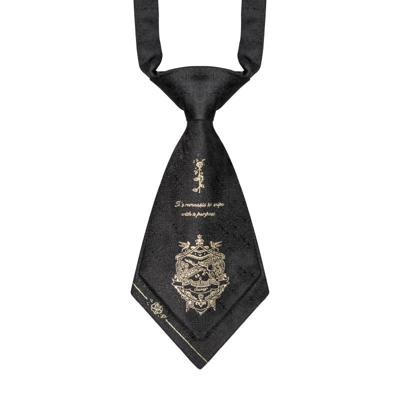 Rose Print Men's Business Casual Tie Bow Tie