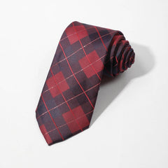 Men's Plaid Stripe Business Necktie