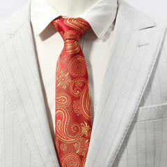 Men's Golden Cashew All Match Necktie