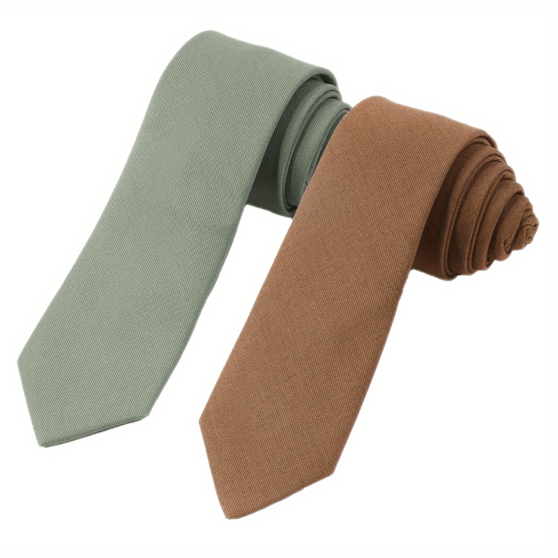1pc Men's Plain Tie Neckties Business Accessories