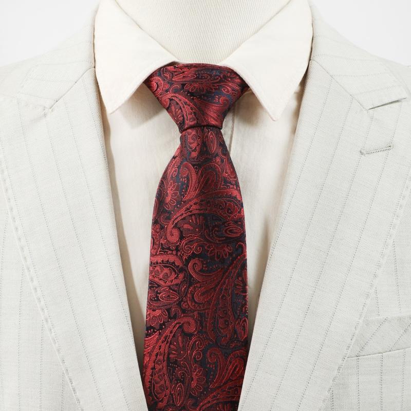 Men's Formal Business Flower Pattern Tie Groom Wedding Neckties