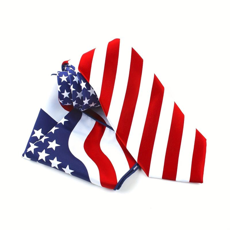American Flag Pattern Tie Striped Necktie