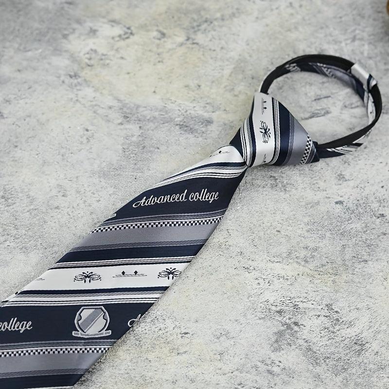 Striped Student School Uniform Tie Costume Clothing Accessories