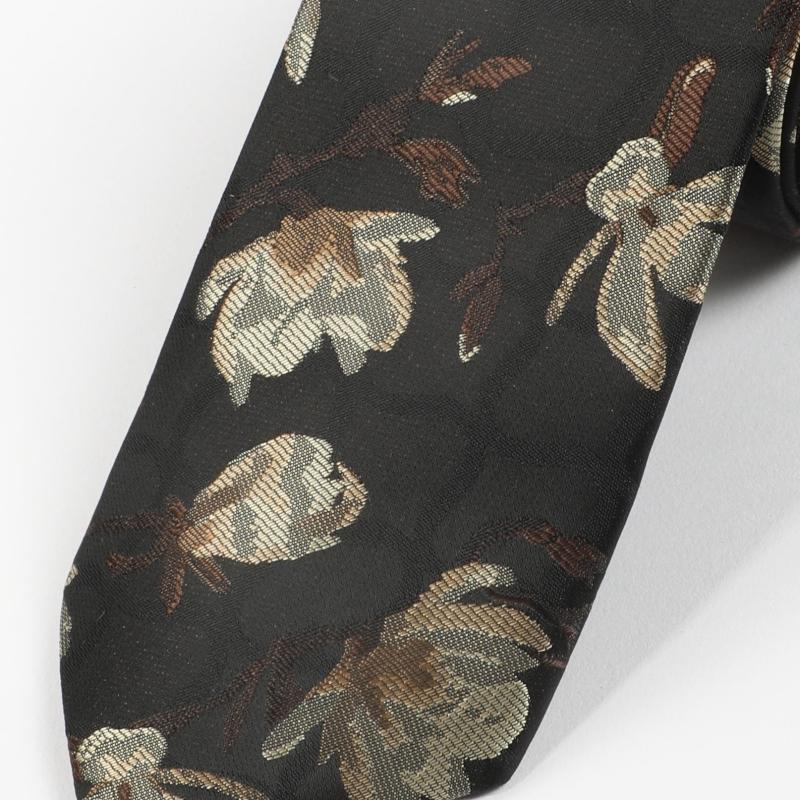 Yellow Flower Tie For Men