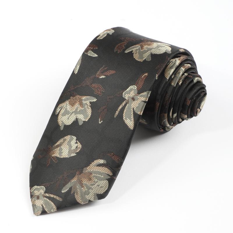 Yellow Flower Tie For Men