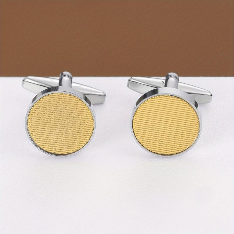 Round Cufflinks Business Shirt Buttons For Men