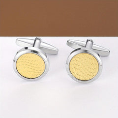 Round Cufflinks Business Shirt Buttons For Men