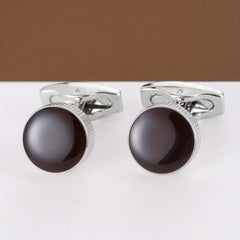 Round Shirt Cufflinks Business Classic Closure Buckle