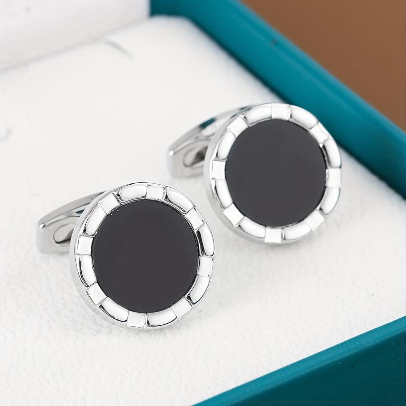 Round Shirt Cufflinks Business Classic Closure Buckle