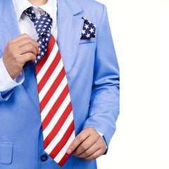 Men's Flag Pattern Necktie Business Wedding Party Tie Great Gift For Men