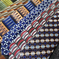 Men's Vintage Silk Print Necktie For Party Wedding